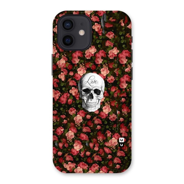 Floral Skull Love Back Case for iPhone 12