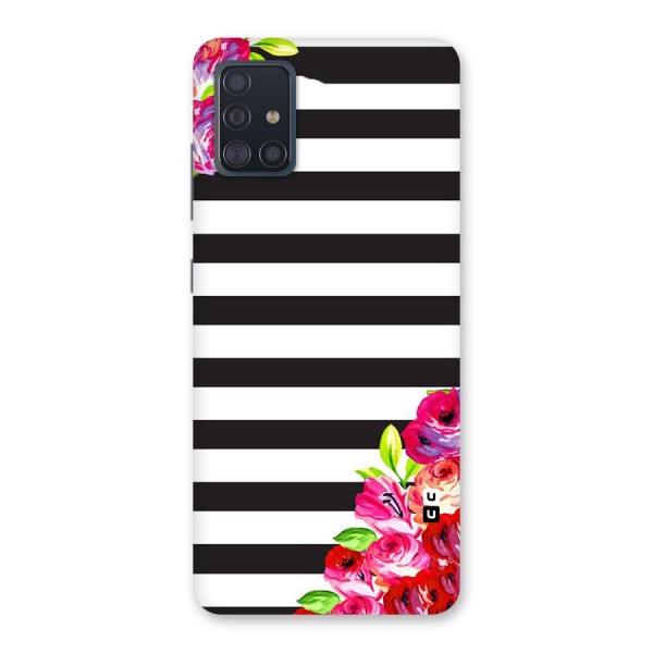 Floral Stripes Back Case for Galaxy A51