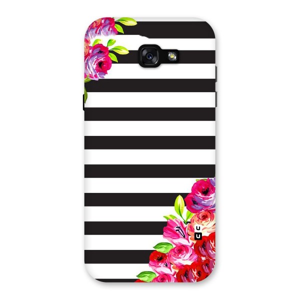 Floral Stripes Back Case for Galaxy A7 (2017)