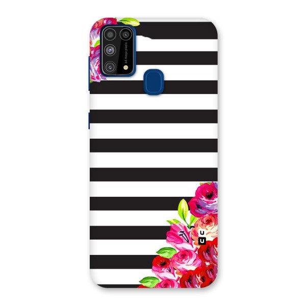 Floral Stripes Back Case for Galaxy F41