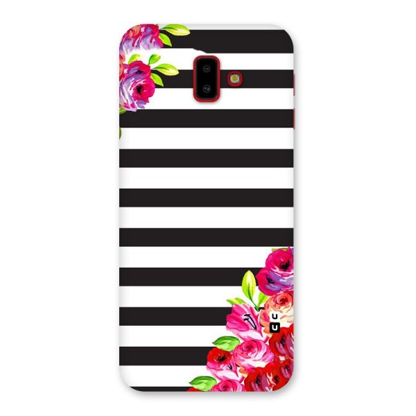 Floral Stripes Back Case for Galaxy J6 Plus