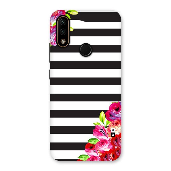 Floral Stripes Back Case for Lenovo A6 Note