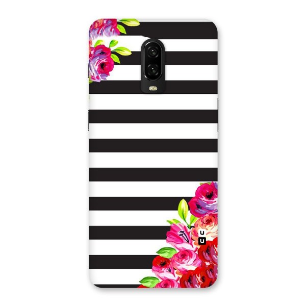 Floral Stripes Back Case for OnePlus 6T