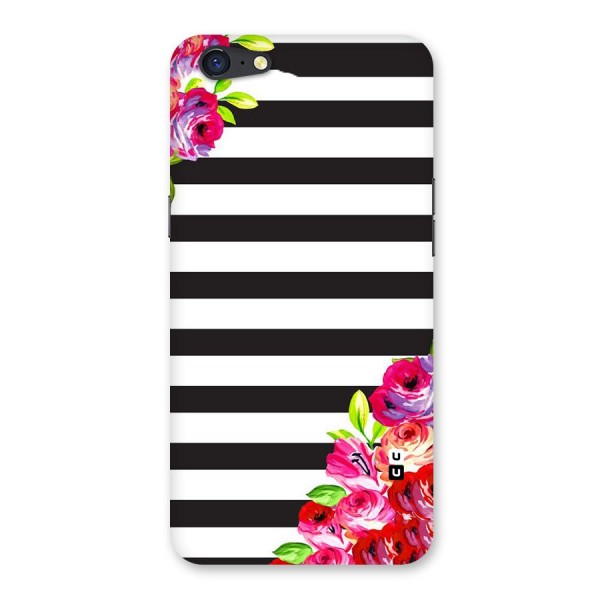 Floral Stripes Back Case for Oppo A71