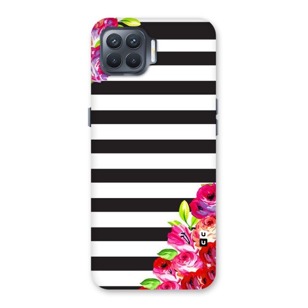 Floral Stripes Back Case for Oppo F17 Pro