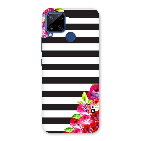 Floral Stripes Back Case for Realme C12