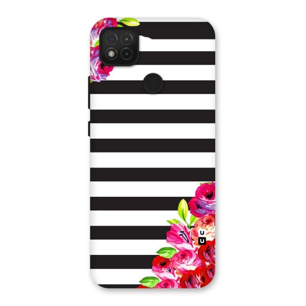 Floral Stripes Back Case for Redmi 9C