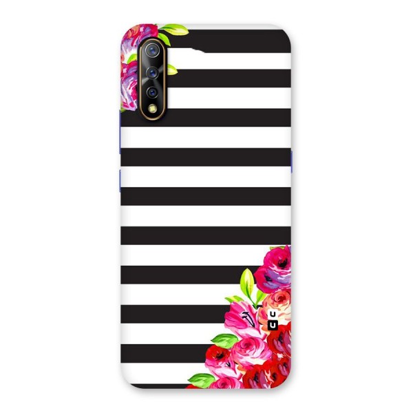 Floral Stripes Back Case for Vivo S1