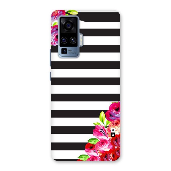 Floral Stripes Back Case for Vivo X50 Pro