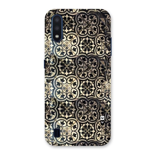 Floral Tile Back Case for Galaxy M01