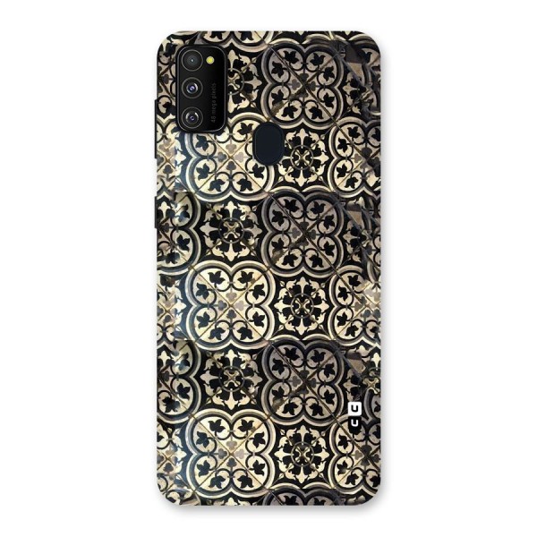 Floral Tile Back Case for Galaxy M21