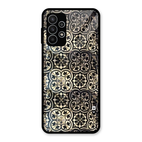 Floral Tile Glass Back Case for Galaxy A23