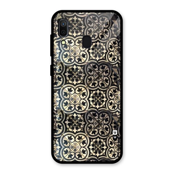 Floral Tile Glass Back Case for Galaxy A30