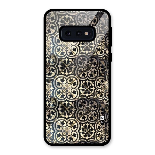 Floral Tile Glass Back Case for Galaxy S10e