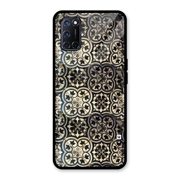 Floral Tile Glass Back Case for Oppo A52