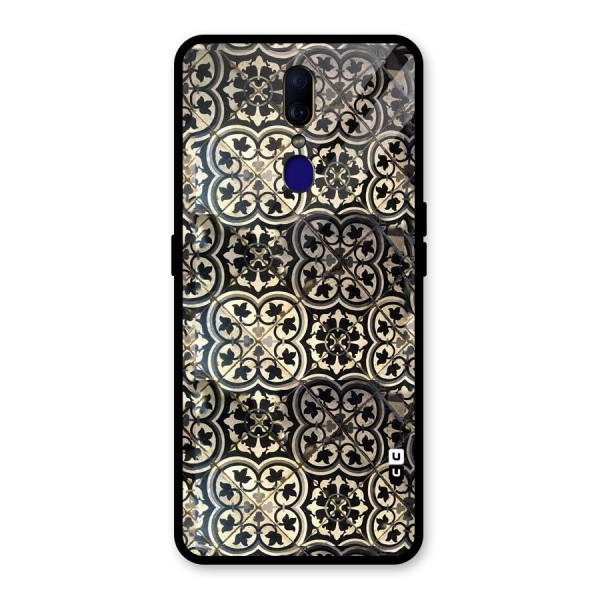 Floral Tile Glass Back Case for Oppo F11