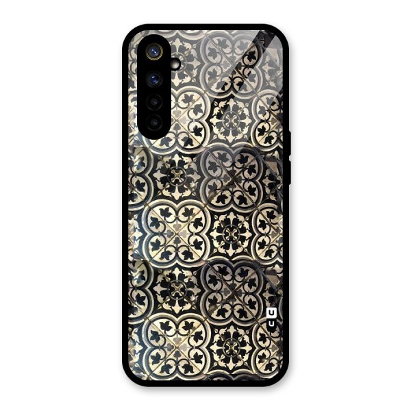 Floral Tile Glass Back Case for Realme 6