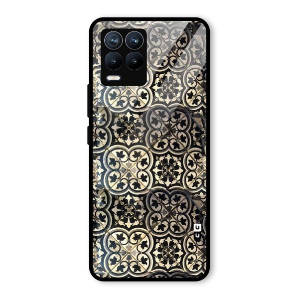 Floral Tile Glass Back Case for Realme 8