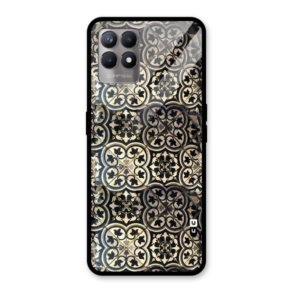 Floral Tile Glass Back Case for Realme 8i