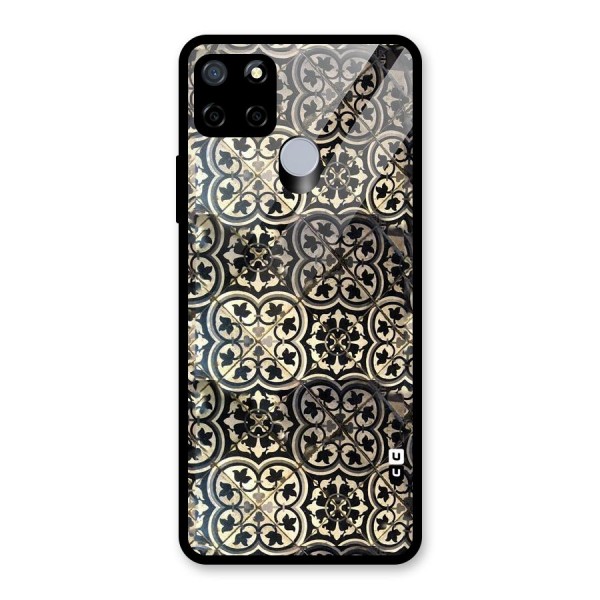 Floral Tile Glass Back Case for Realme C12