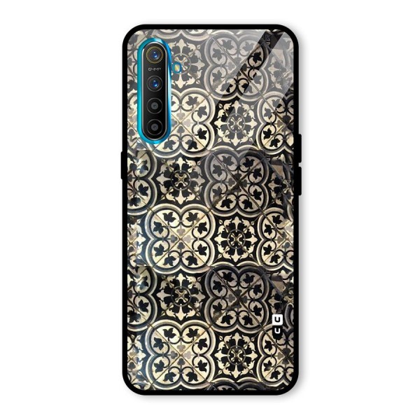 Floral Tile Glass Back Case for Realme XT