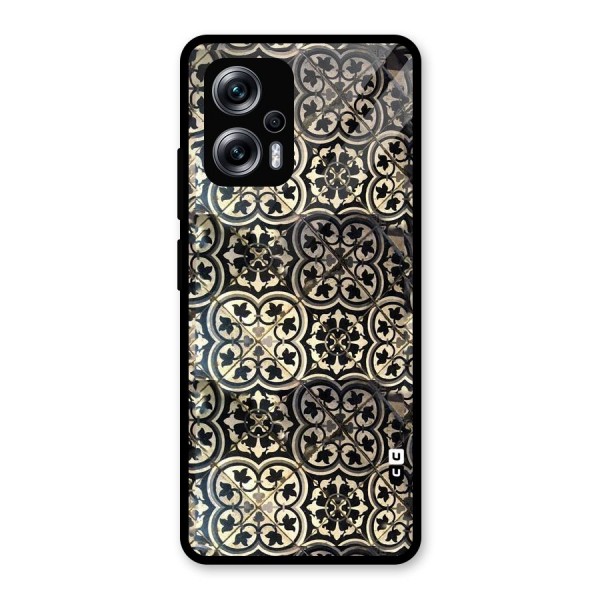 Floral Tile Glass Back Case for Redmi K50i