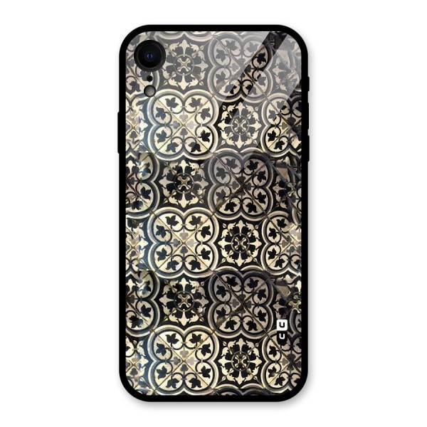 Floral Tile Glass Back Case for XR