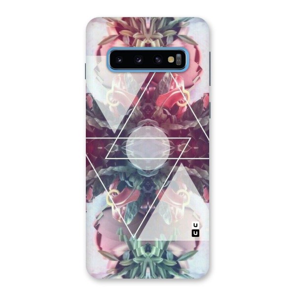 Floral Triangle Back Case for Galaxy S10