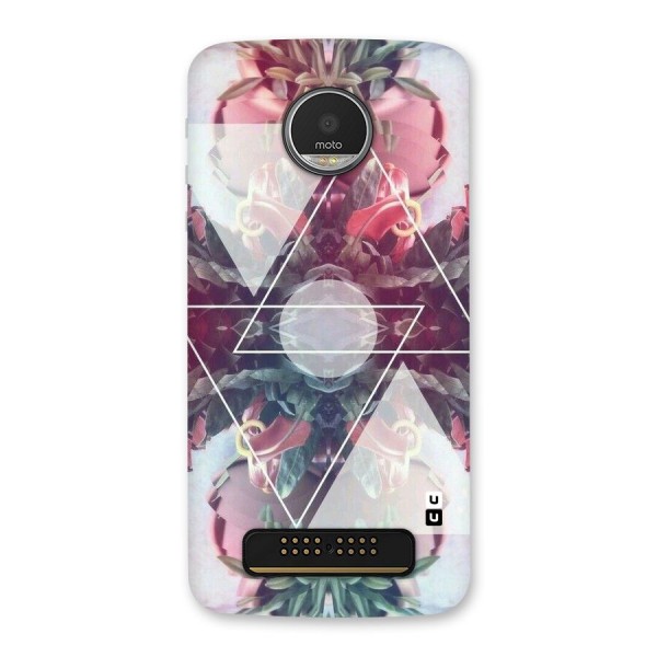 Floral Triangle Back Case for Moto Z Play