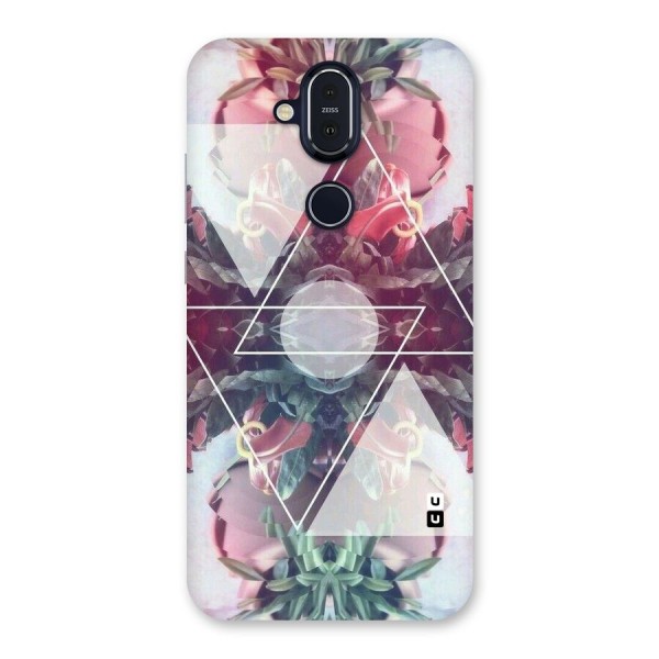 Floral Triangle Back Case for Nokia 8.1