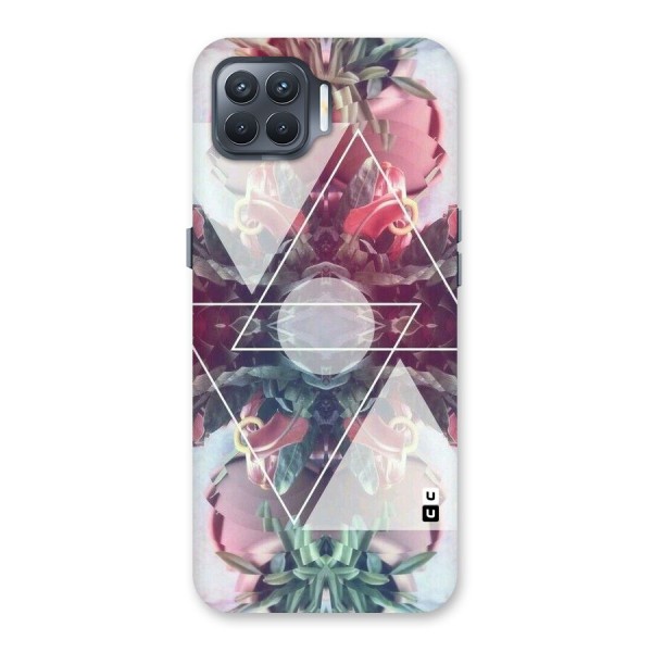 Floral Triangle Back Case for Oppo F17 Pro