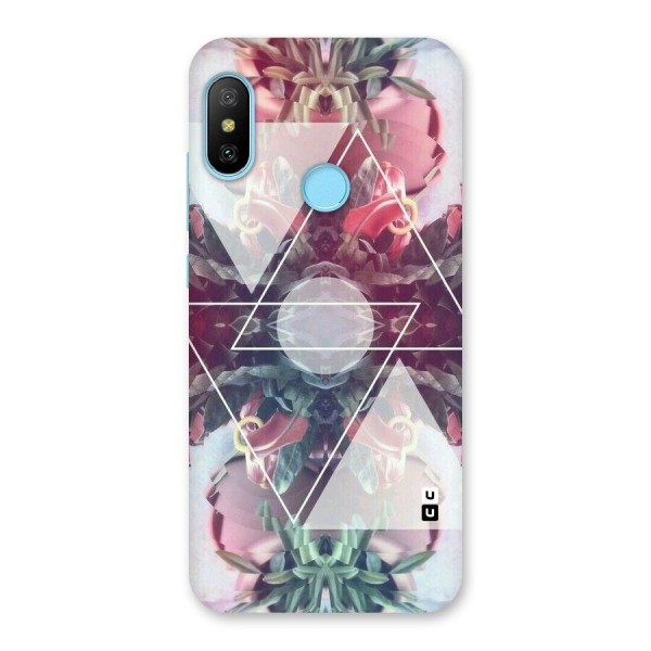 Floral Triangle Back Case for Redmi 6 Pro