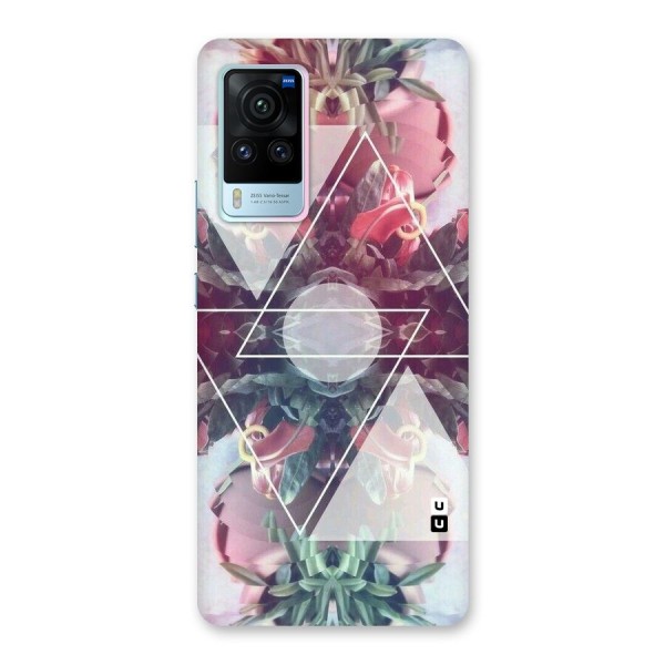 Floral Triangle Back Case for Vivo X60 Pro