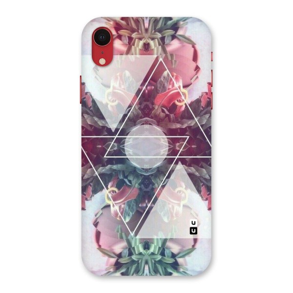 Floral Triangle Back Case for iPhone XR