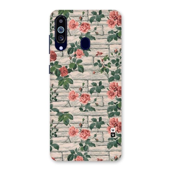 Floral Wall Design Back Case for Galaxy A60