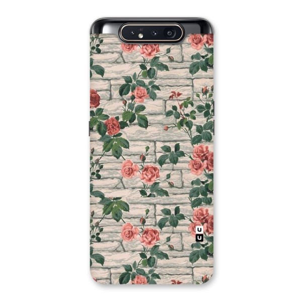 Floral Wall Design Back Case for Galaxy A80