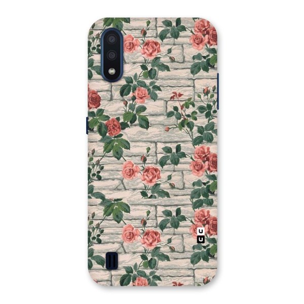 Floral Wall Design Back Case for Galaxy M01