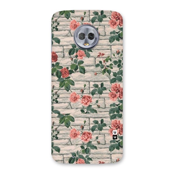 Floral Wall Design Back Case for Moto G6