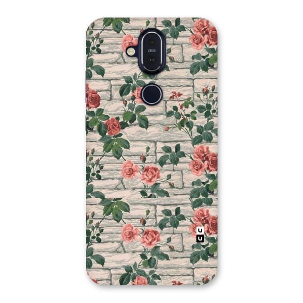 Floral Wall Design Back Case for Nokia 8.1