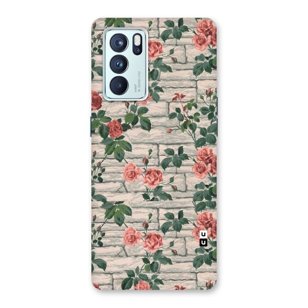 Floral Wall Design Back Case for Oppo Reno6 Pro 5G