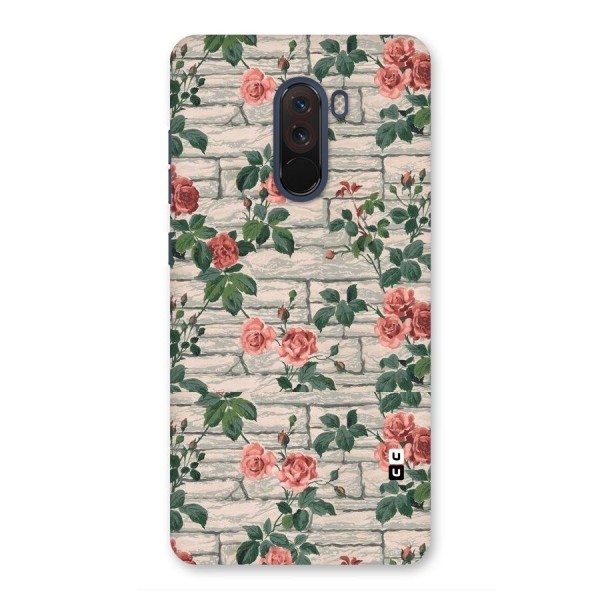 Floral Wall Design Back Case for Poco F1