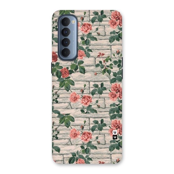 Floral Wall Design Back Case for Reno4 Pro