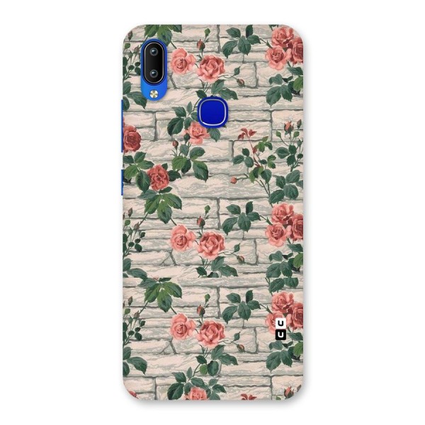 Floral Wall Design Back Case for Vivo Y91