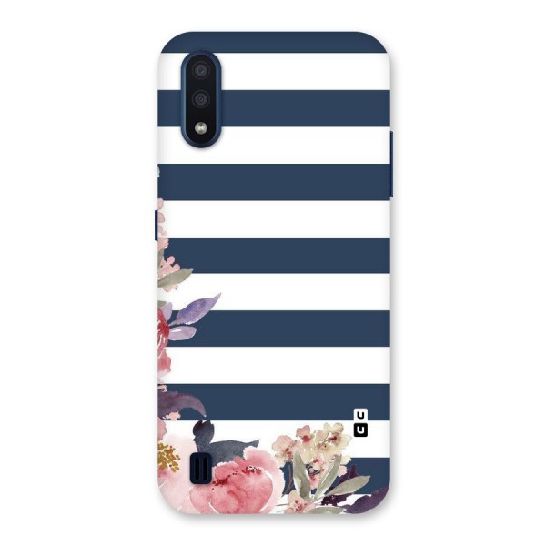 Floral Water Art Back Case for Galaxy M01