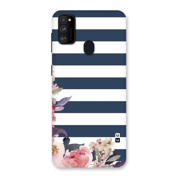 Floral Water Art Back Case for Galaxy M21