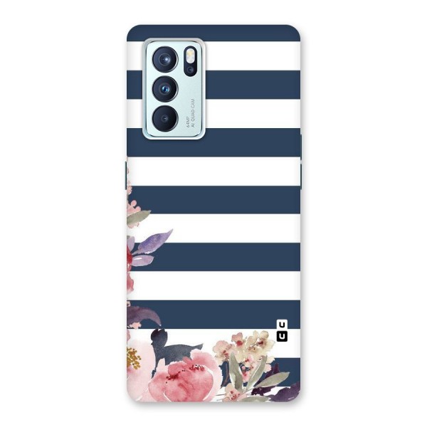Floral Water Art Back Case for Oppo Reno6 Pro 5G