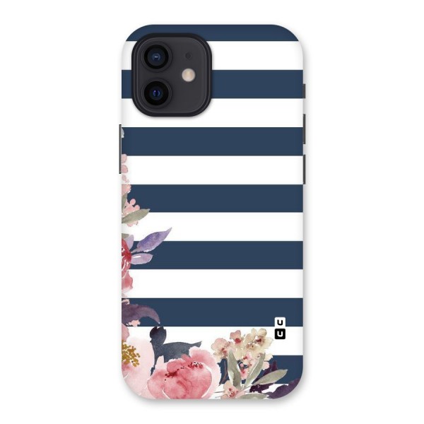 Floral Water Art Back Case for iPhone 12