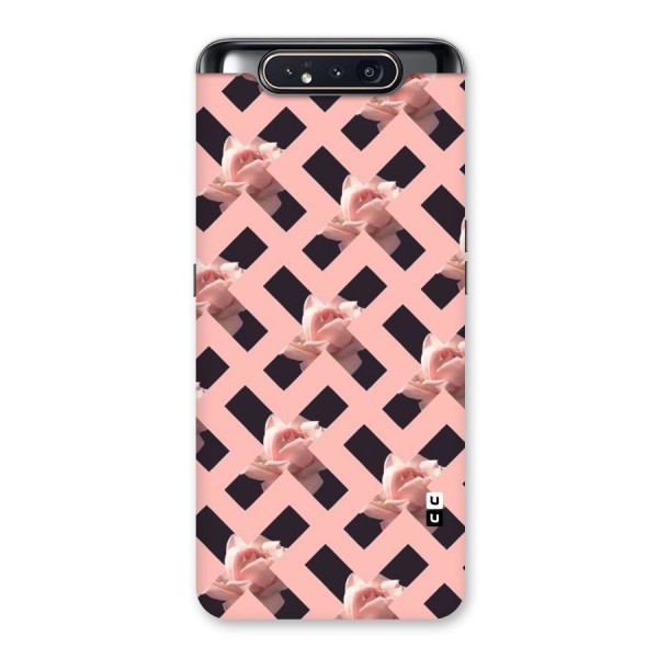 Floral X Design Back Case for Galaxy A80