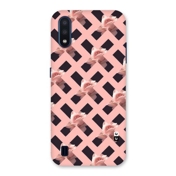 Floral X Design Back Case for Galaxy M01