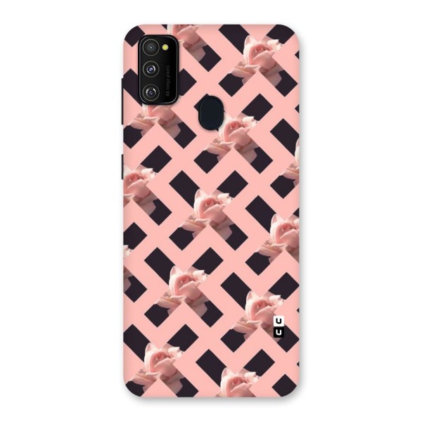 Floral X Design Back Case for Galaxy M21